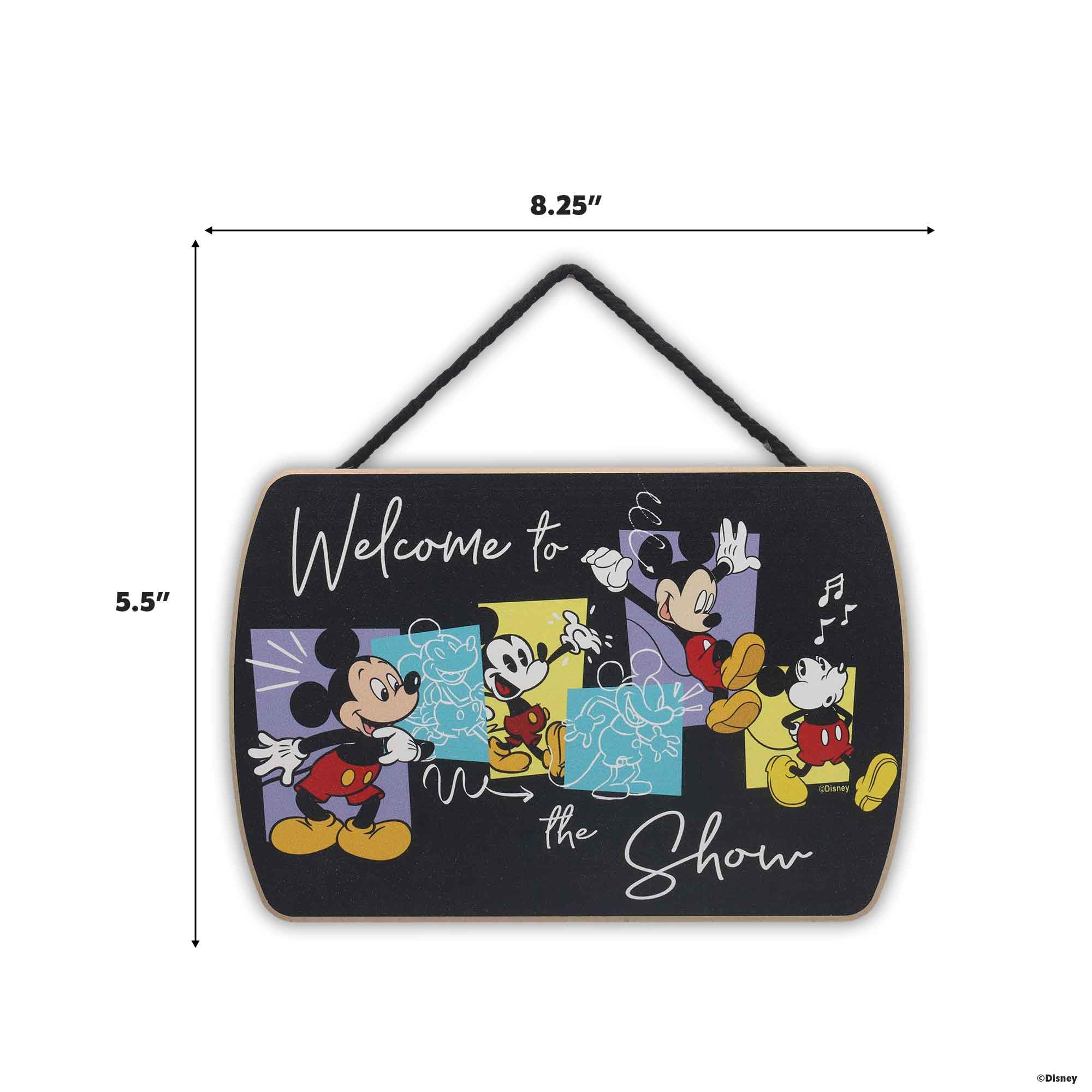Amazon.com: Disney Mickey Mouse Welcome to the Show Hanging Wood